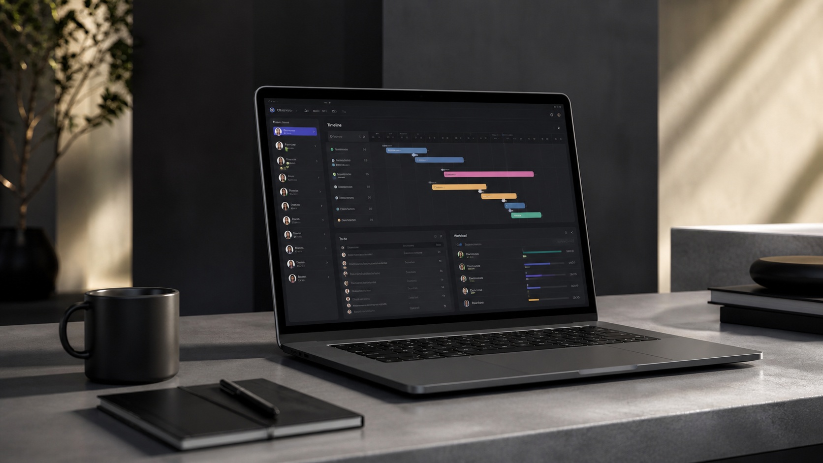 Remote team collaboration software with distributed work management tools